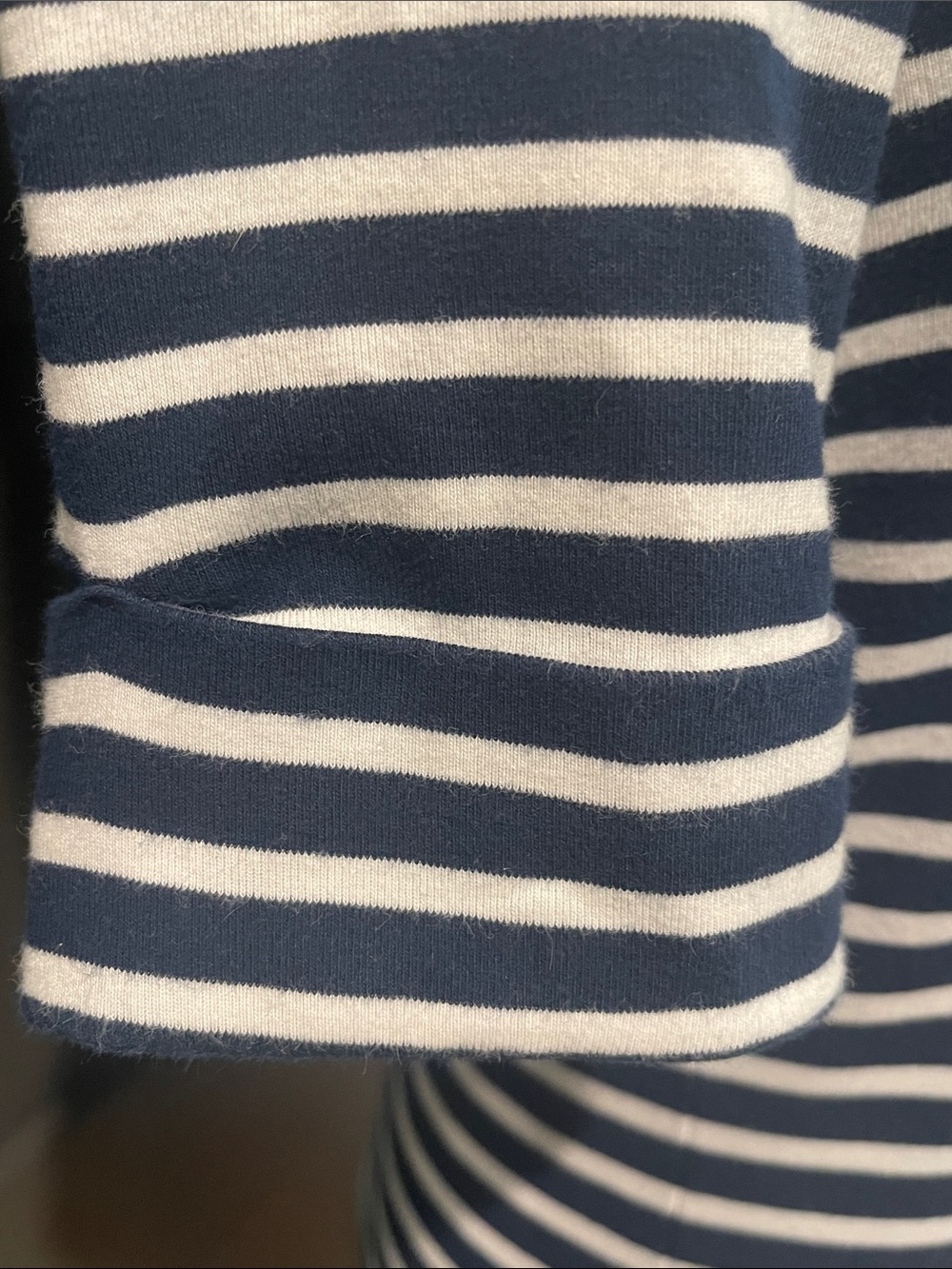 Ralph Lauren Nautical Striped Cotton Navy and White Boatneck Top Size S - Picture 4 of 8